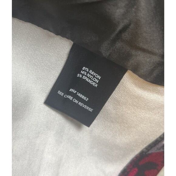 Torrid Size 6 6X Ponte Knit Flare Open Front Blazer Cardigan Floral NEW Classic - Picture 12 of 12